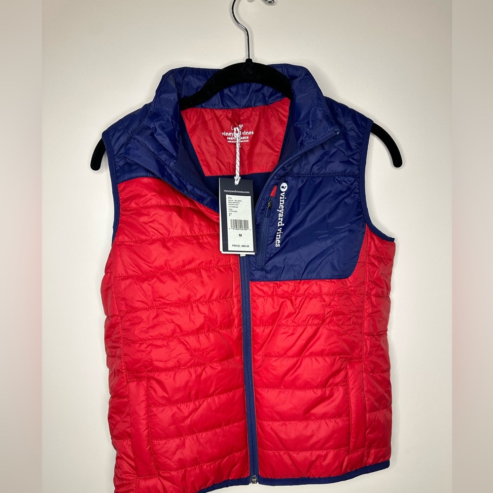 Vineyard Vines Youth Boys Medium Blue Puffer Vest NWT $98 Retail